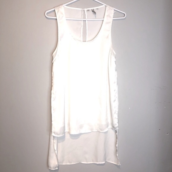 GUESS Layered High Low Chiffon Tank, size Small - Picture 1 of 10